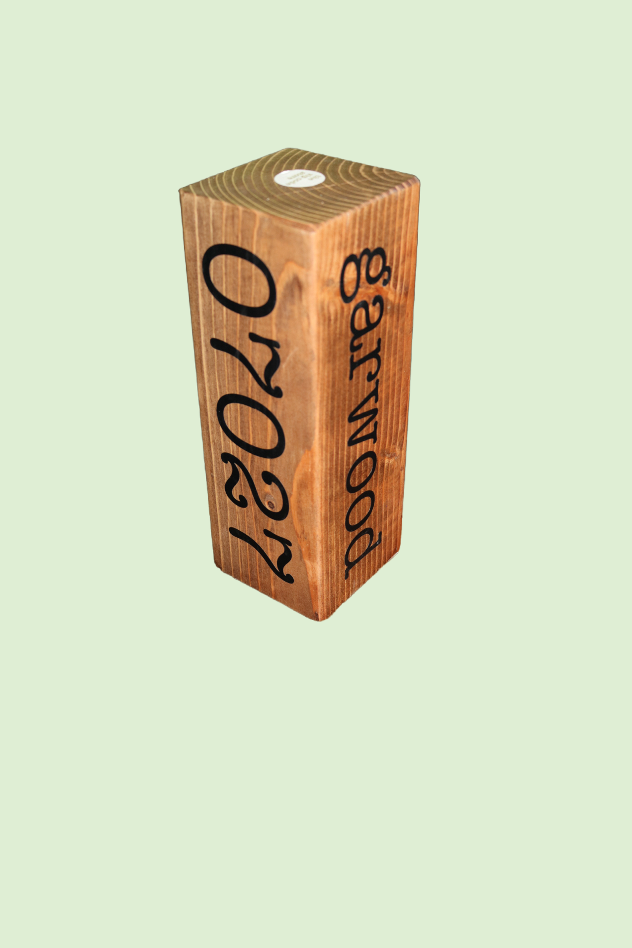 Chip Off The Old Block. Customizable Solid Wood -  Town, State Zip Code or Anything Keepsake -