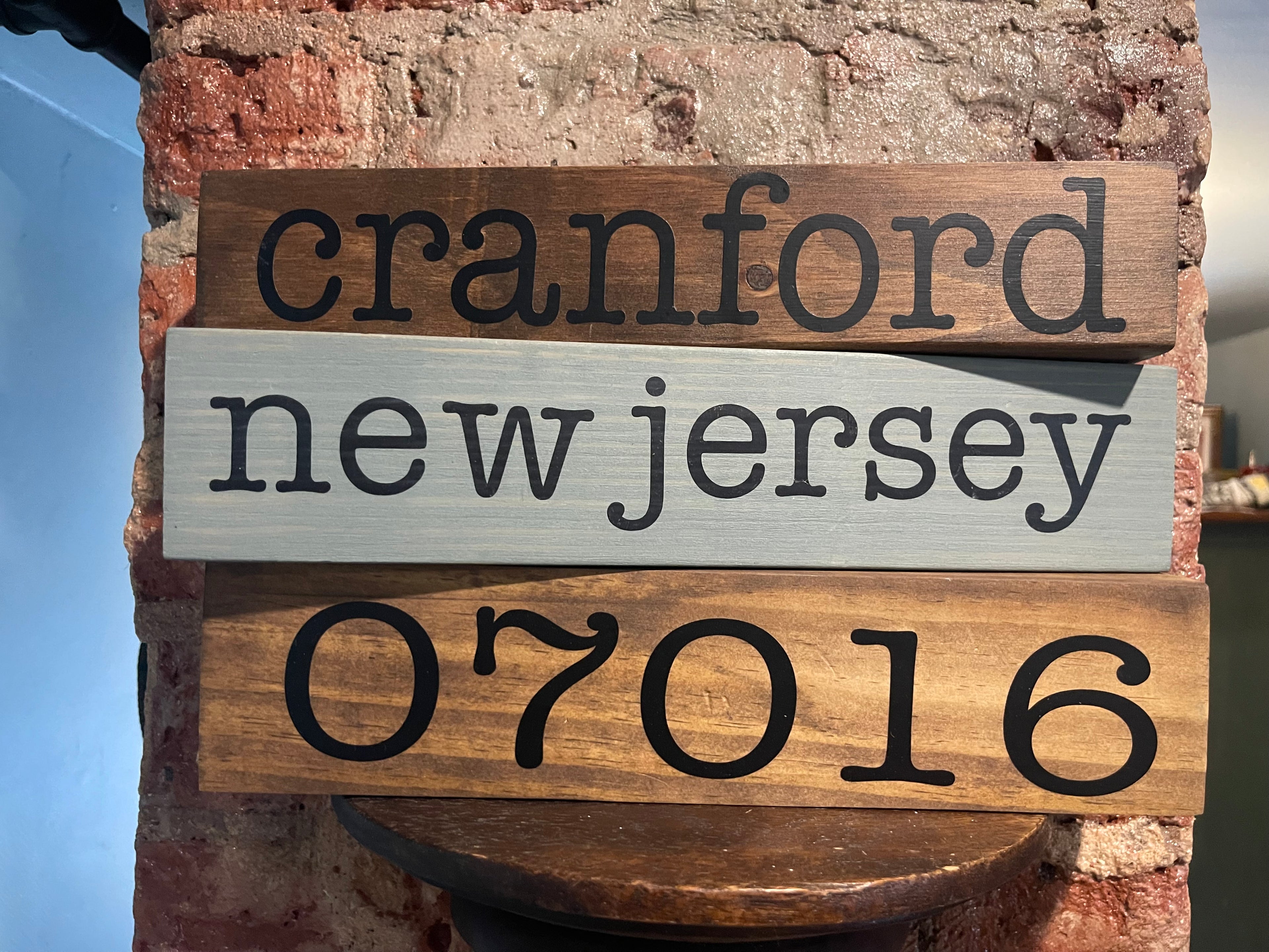 Reclaimed Wood Chunks Town Display – Keepsake Home Decor - Wood Chunks