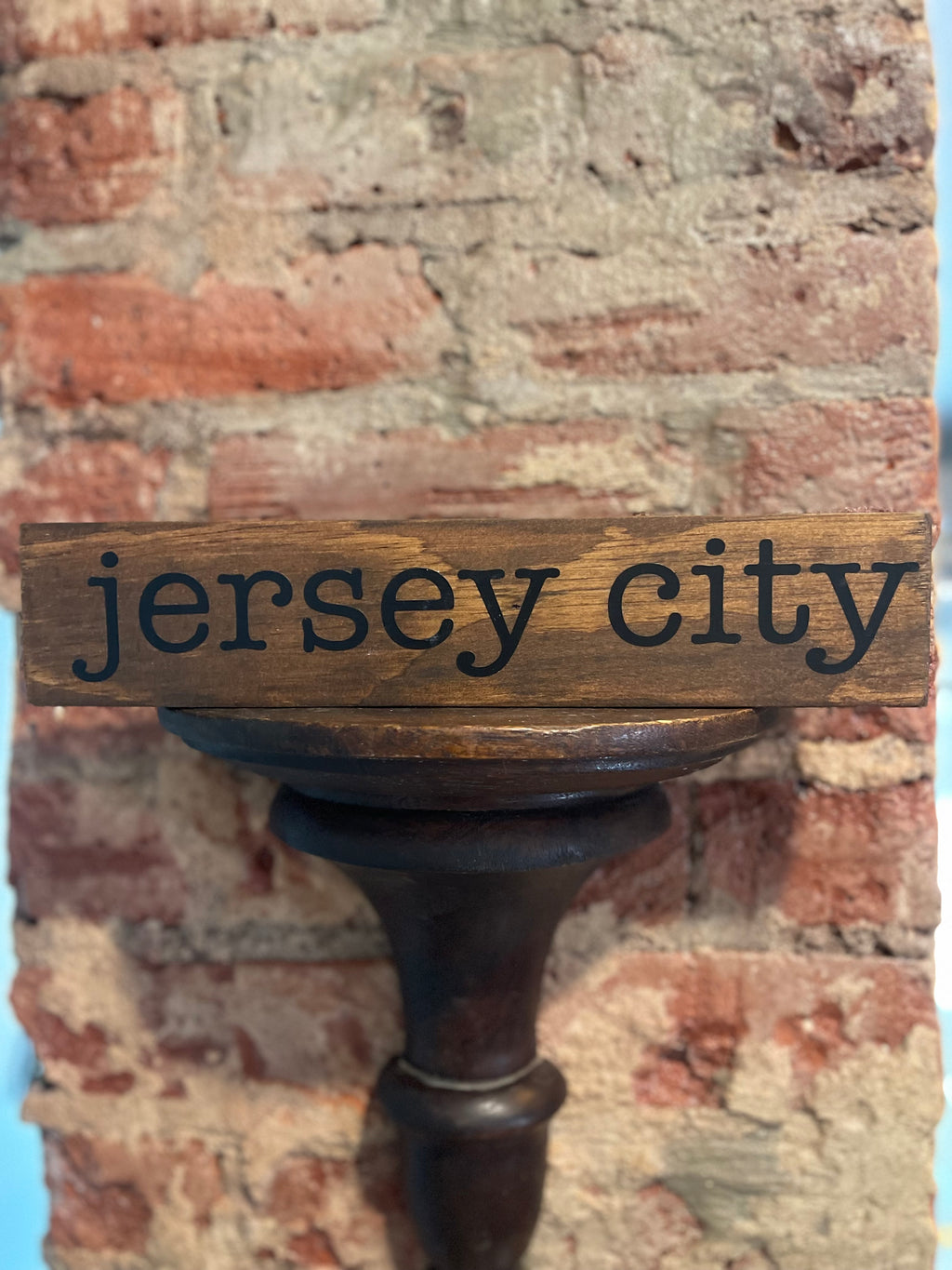 Customizable Pine Plank Sign – Hometown, State, ZIP Code Decor- One Footer