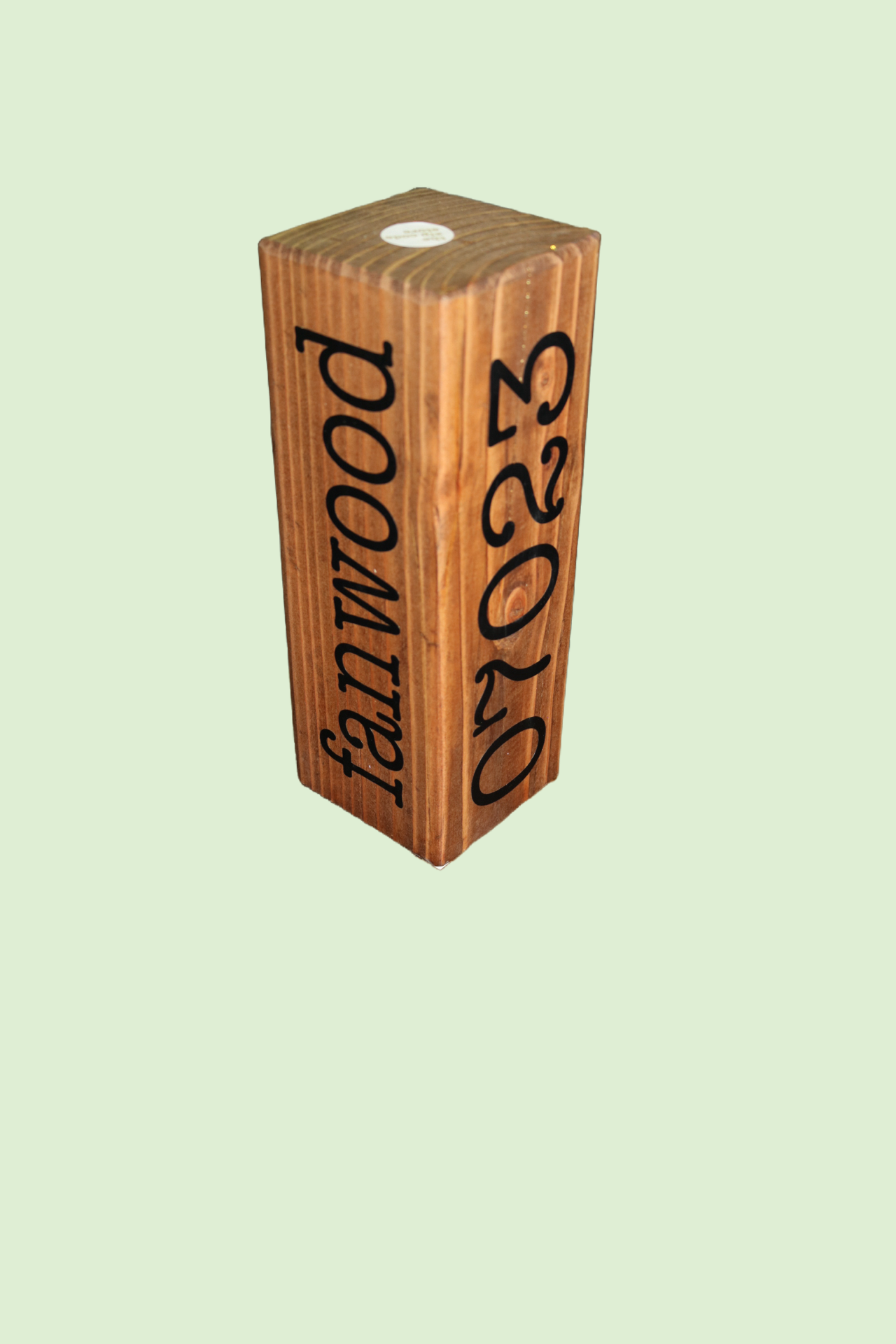 Chip Off The Old Block. Customizable Solid Wood -  Town, State Zip Code or Anything Keepsake -