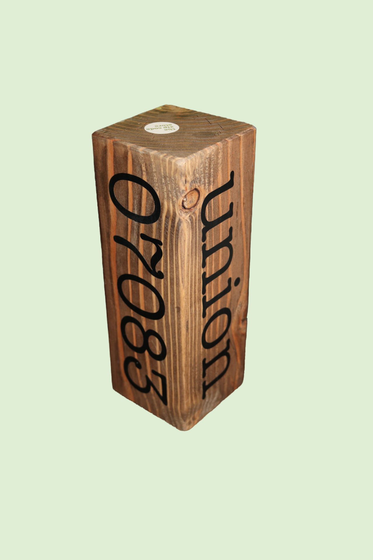 Chip Off The Old Block. Customizable Solid Wood -  Town, State Zip Code or Anything Keepsake -