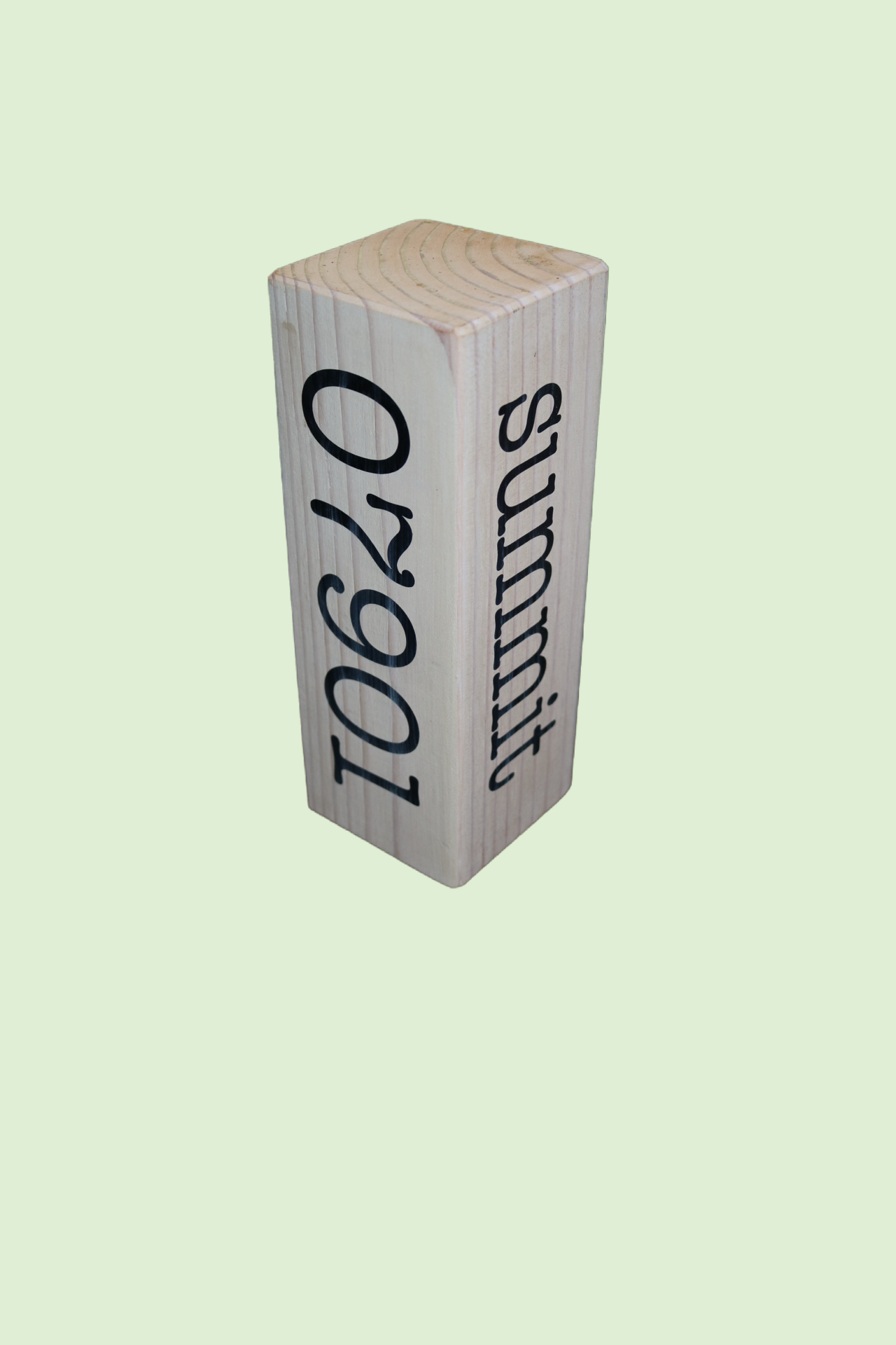 Chip Off The Old Block. Customizable Solid Wood -  Town, State Zip Code or Anything Keepsake -