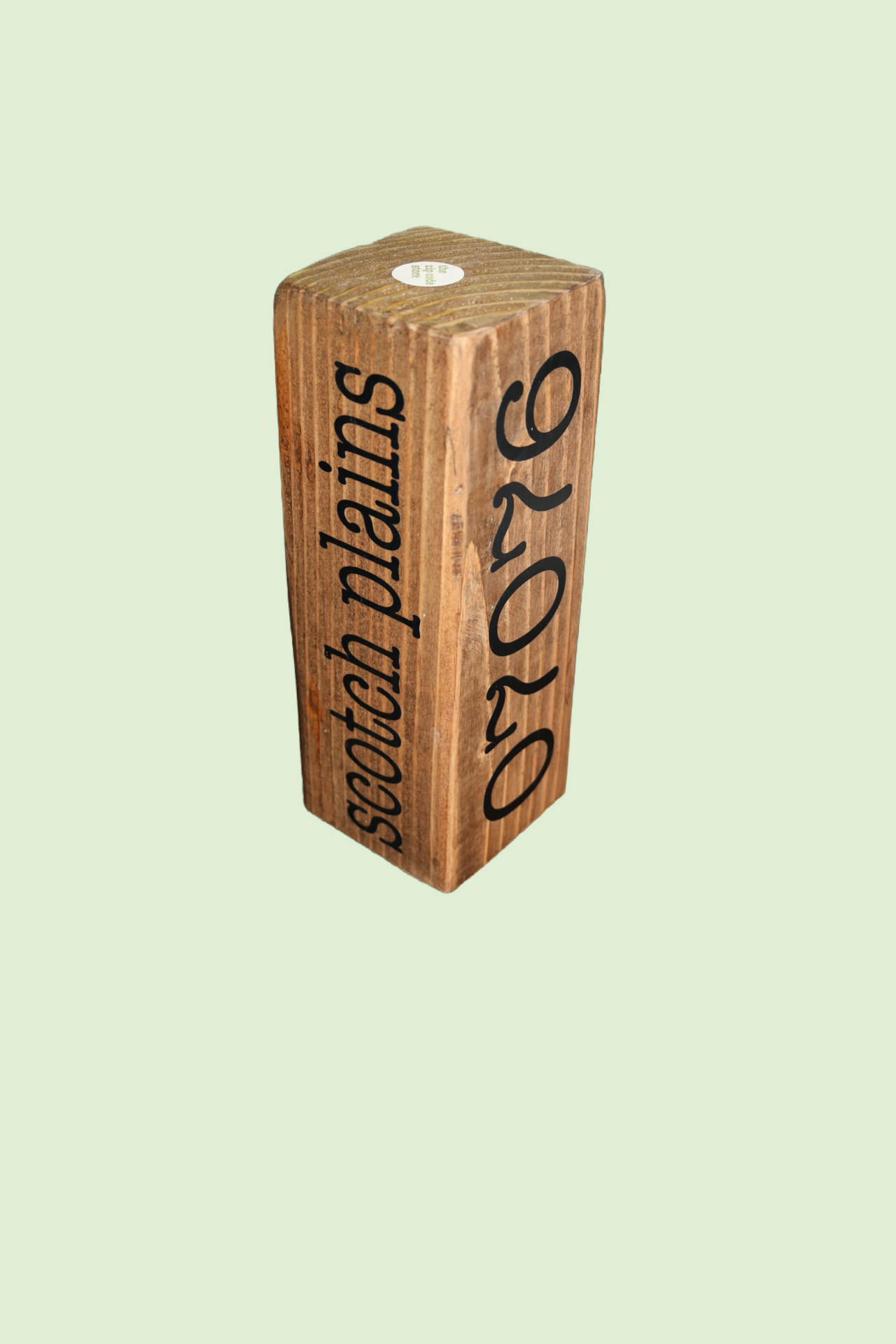 Chip Off The Old Block. Customizable Solid Wood -  Town, State Zip Code or Anything Keepsake -