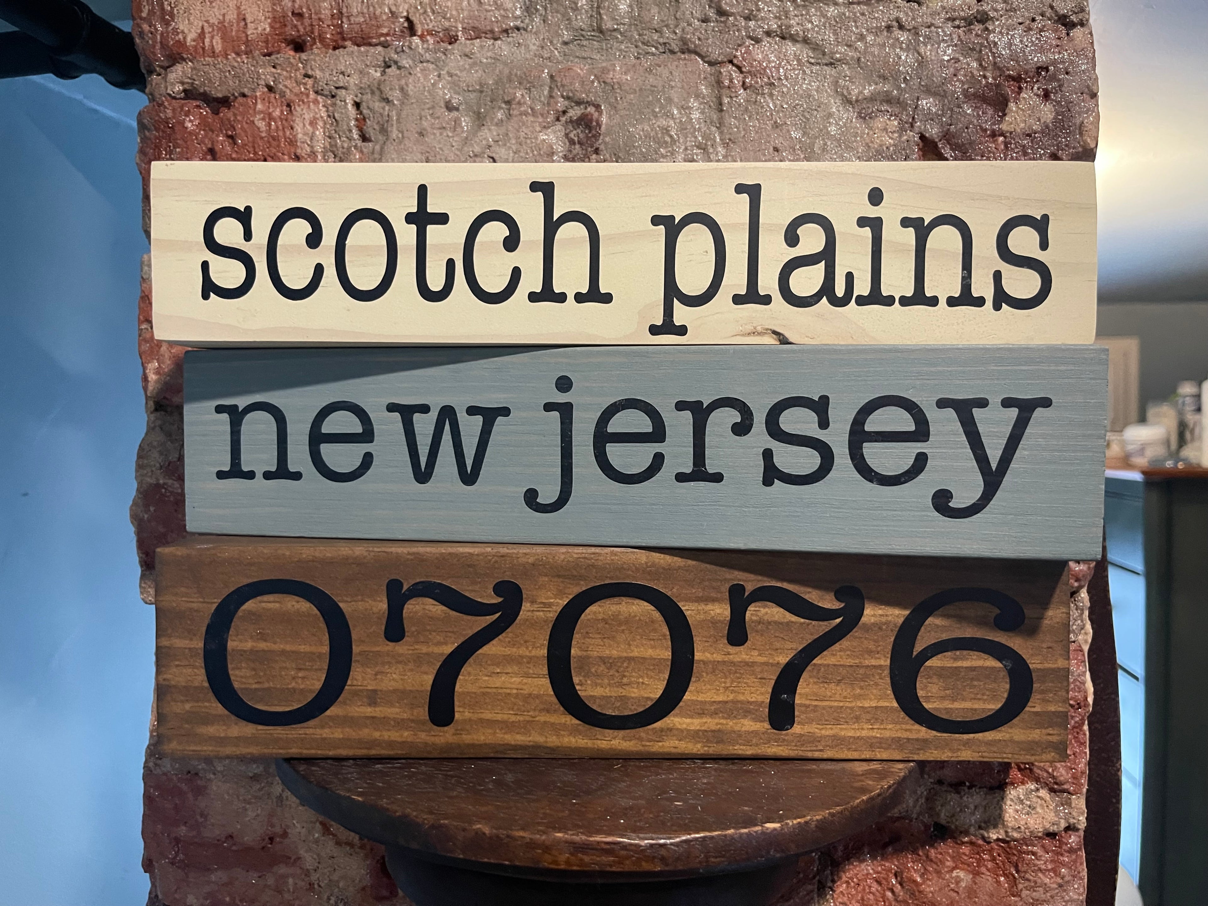 Reclaimed Wood Chunks Town Display – Keepsake Home Decor - Wood Chunks