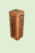 Chip Off The Old Block. Customizable Solid Wood -  Town, State Zip Code or Anything Keepsake -