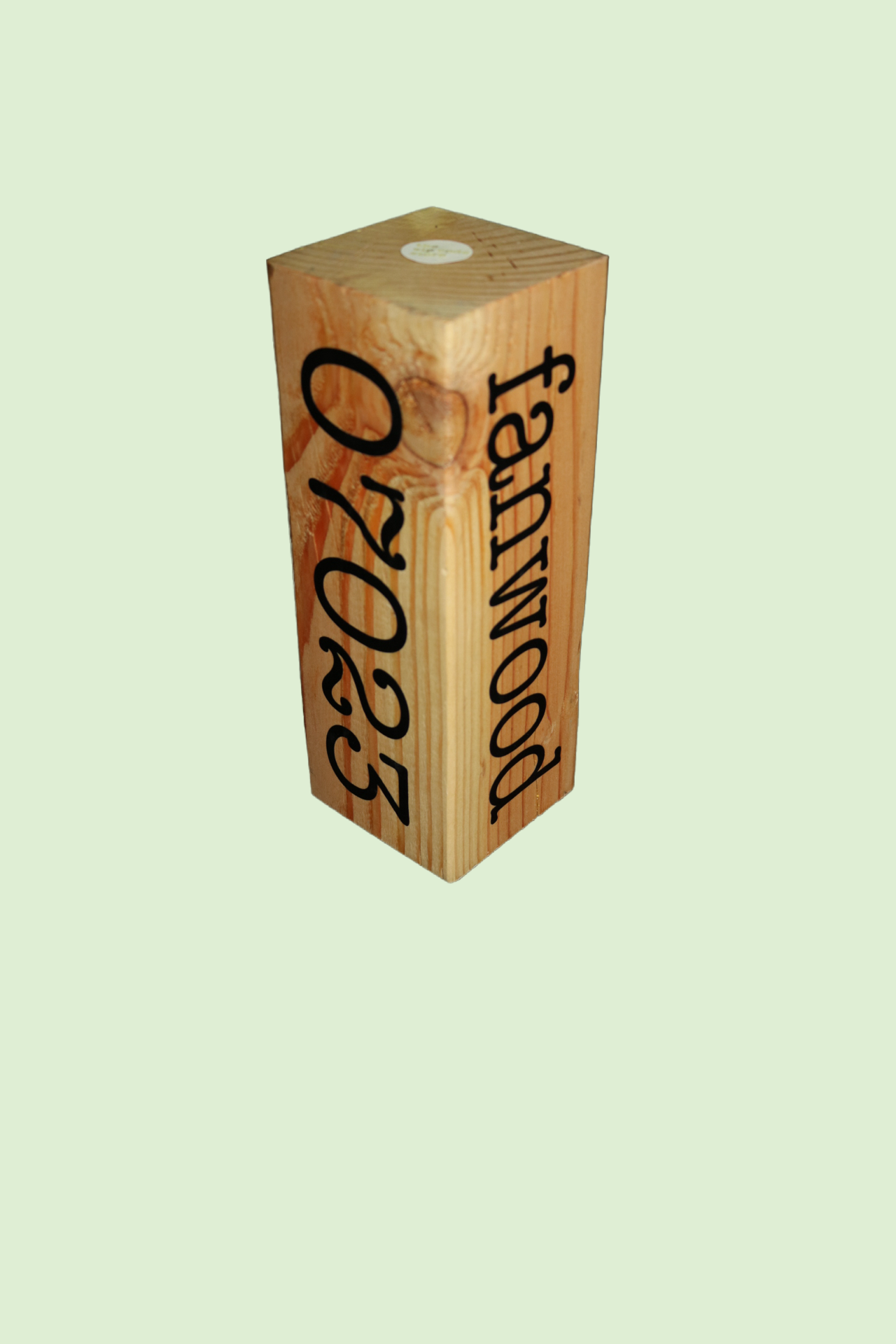 Chip Off The Old Block. Customizable Solid Wood -  Town, State Zip Code or Anything Keepsake -