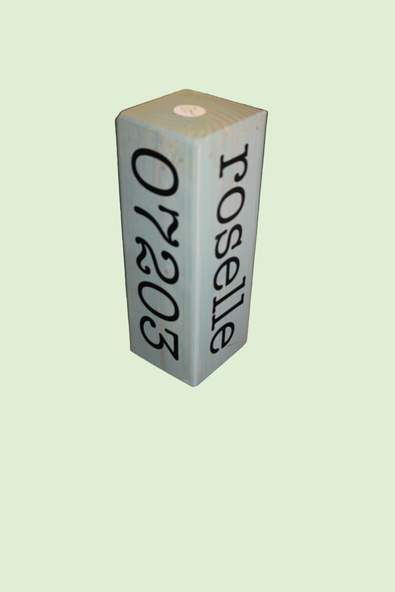 Chip Off The Old Block. Customizable Solid Wood -  Town, State Zip Code or Anything Keepsake -