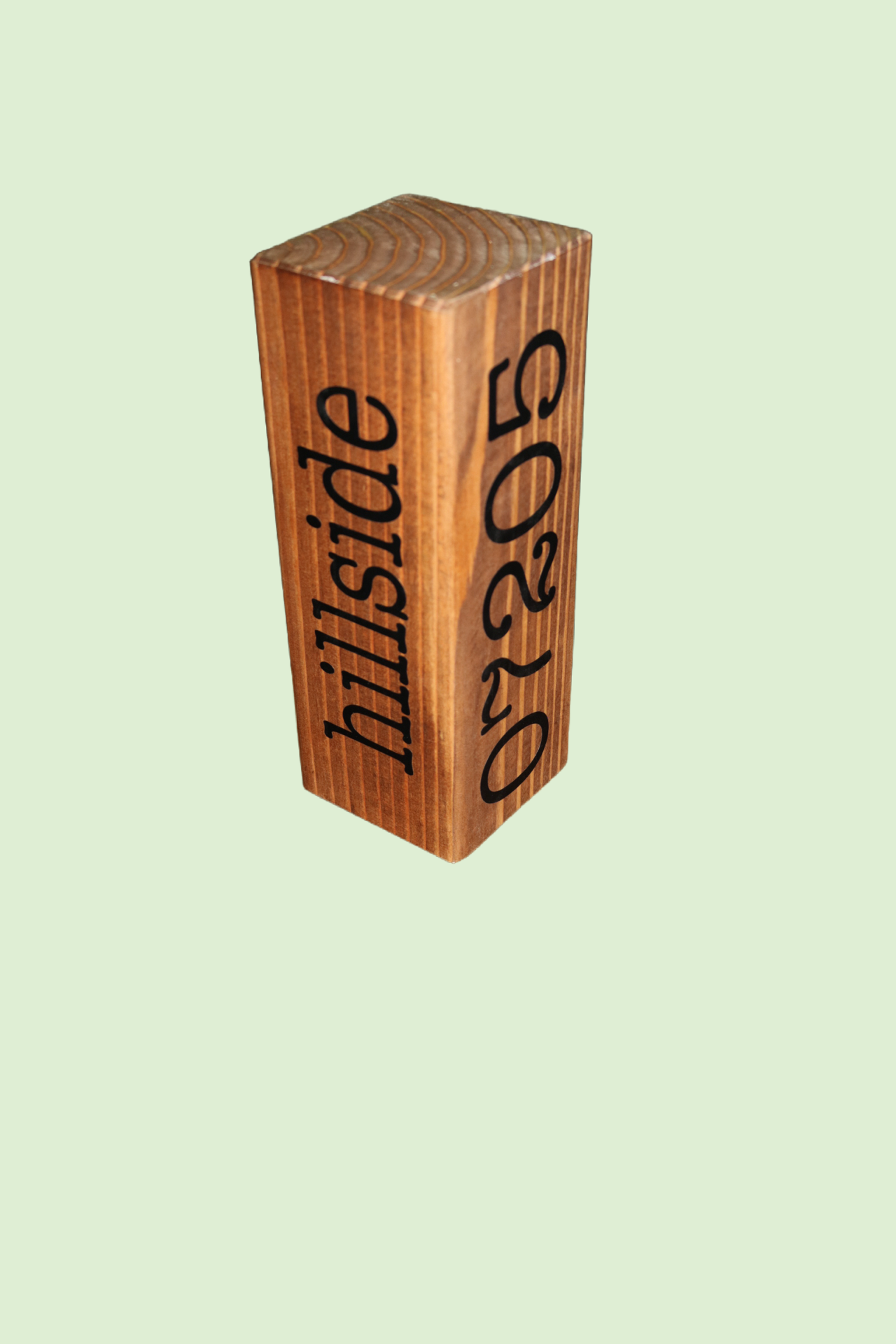 Chip Off The Old Block. Customizable Solid Wood -  Town, State Zip Code or Anything Keepsake -
