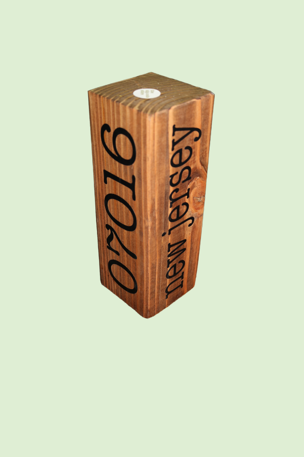 Chip Off The Old Block. Customizable Solid Wood -  Town, State Zip Code or Anything Keepsake -