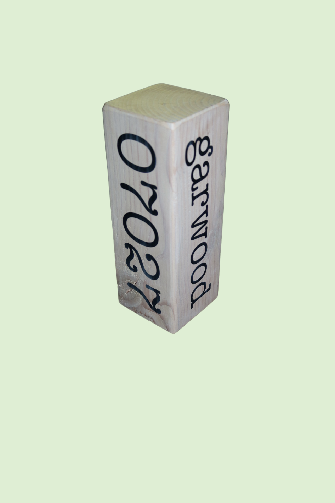 Chip Off The Old Block. Customizable Solid Wood -  Town, State Zip Code or Anything Keepsake -
