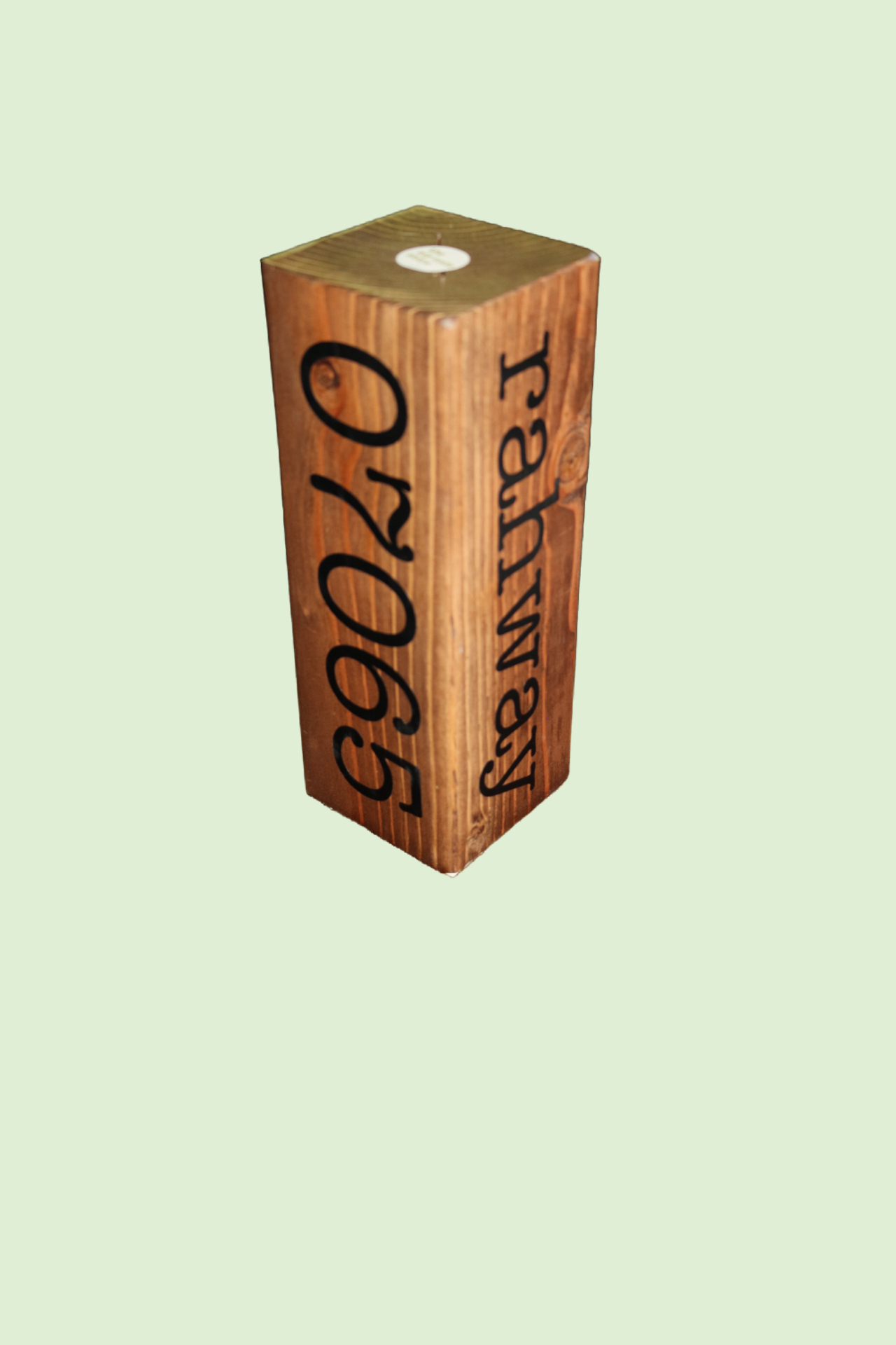 Chip Off The Old Block. Customizable Solid Wood -  Town, State Zip Code or Anything Keepsake -