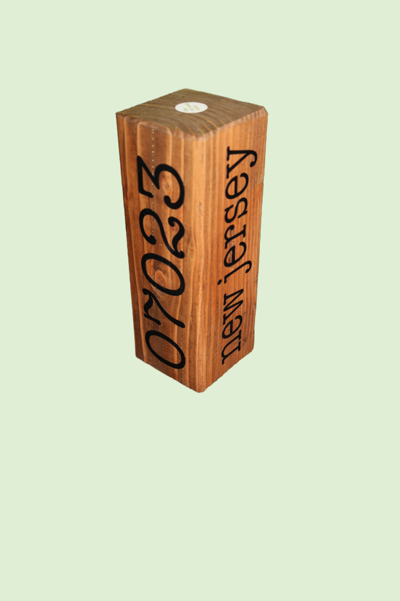 Chip Off The Old Block. Customizable Solid Wood -  Town, State Zip Code or Anything Keepsake -
