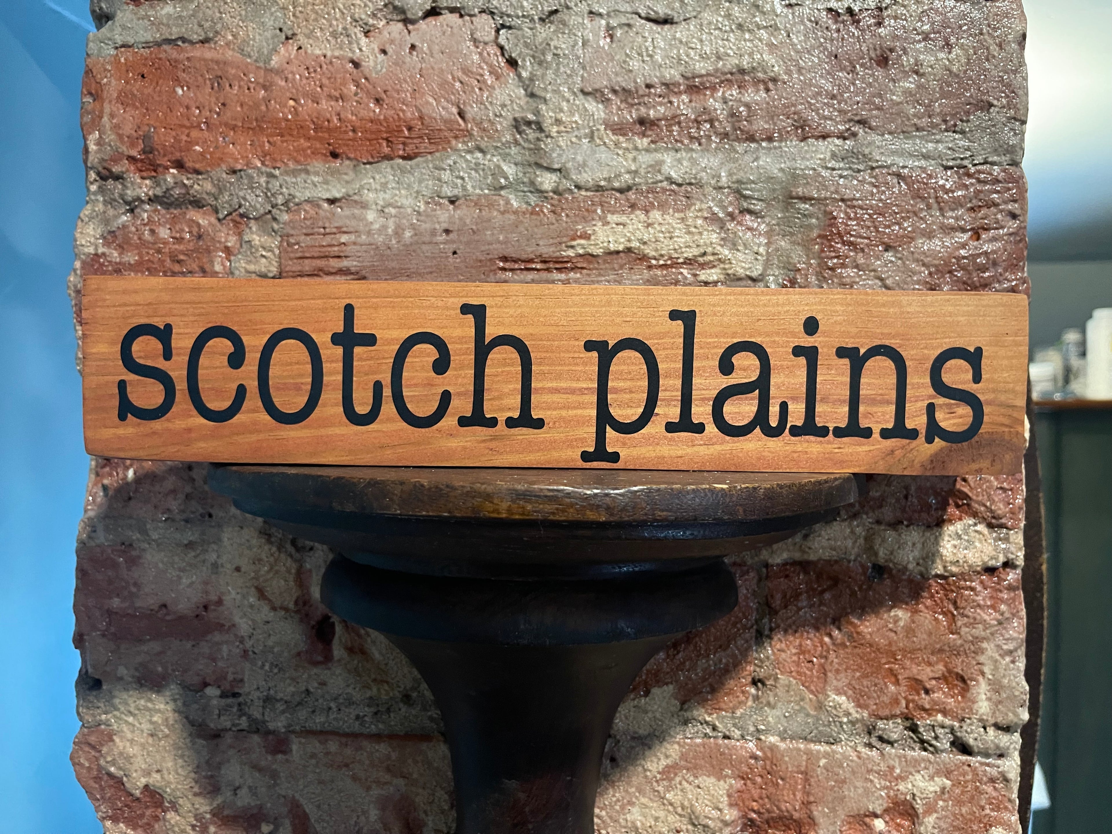 Reclaimed Wood Chunks Town Display – Keepsake Home Decor - Wood Chunks