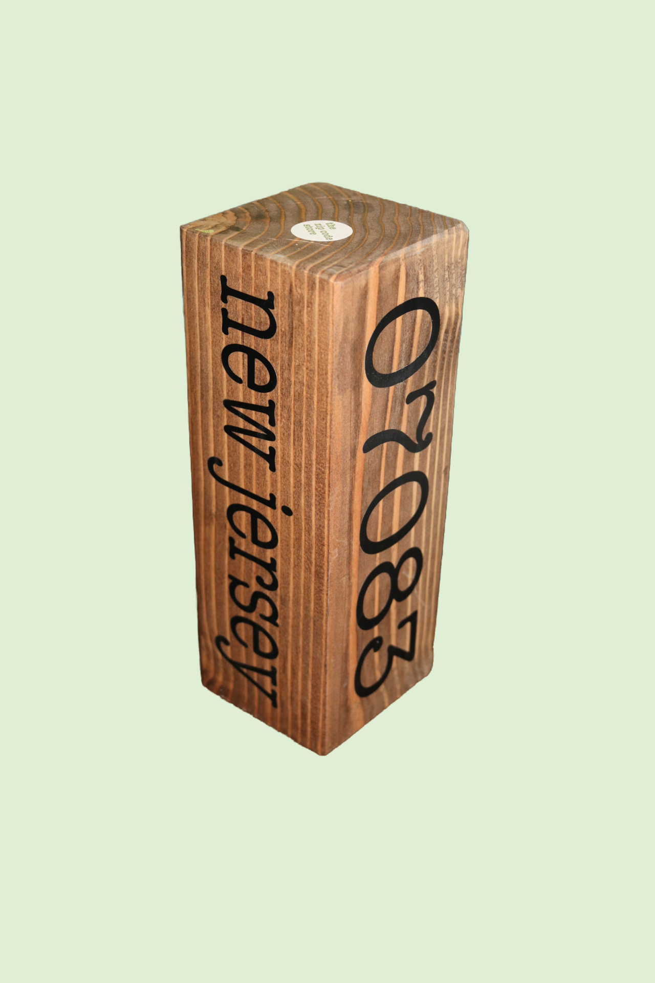 Chip Off The Old Block. Customizable Solid Wood -  Town, State Zip Code or Anything Keepsake -