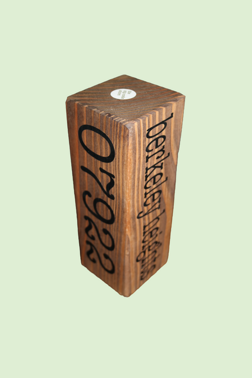 Chip Off The Old Block. Customizable Solid Wood -  Town, State Zip Code or Anything Keepsake -