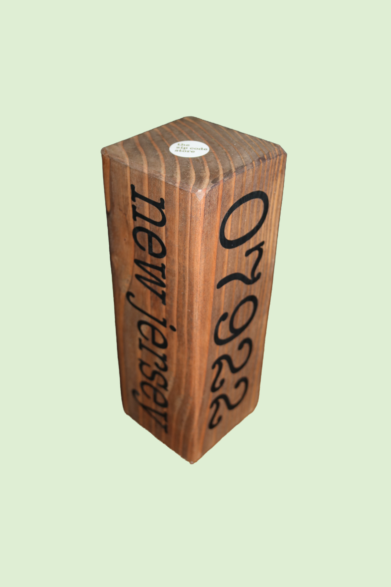 Chip Off The Old Block. Customizable Solid Wood -  Town, State Zip Code or Anything Keepsake -